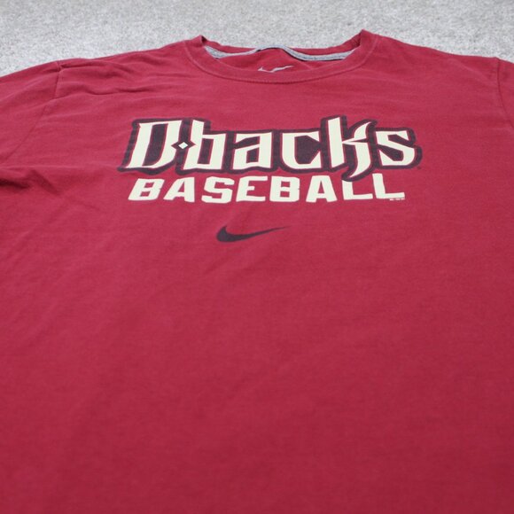 Nike Arizona Diamondbacks Shirt Mens Medium Red Regular Fit MLB Short Sleeve - Picture 5 of 11